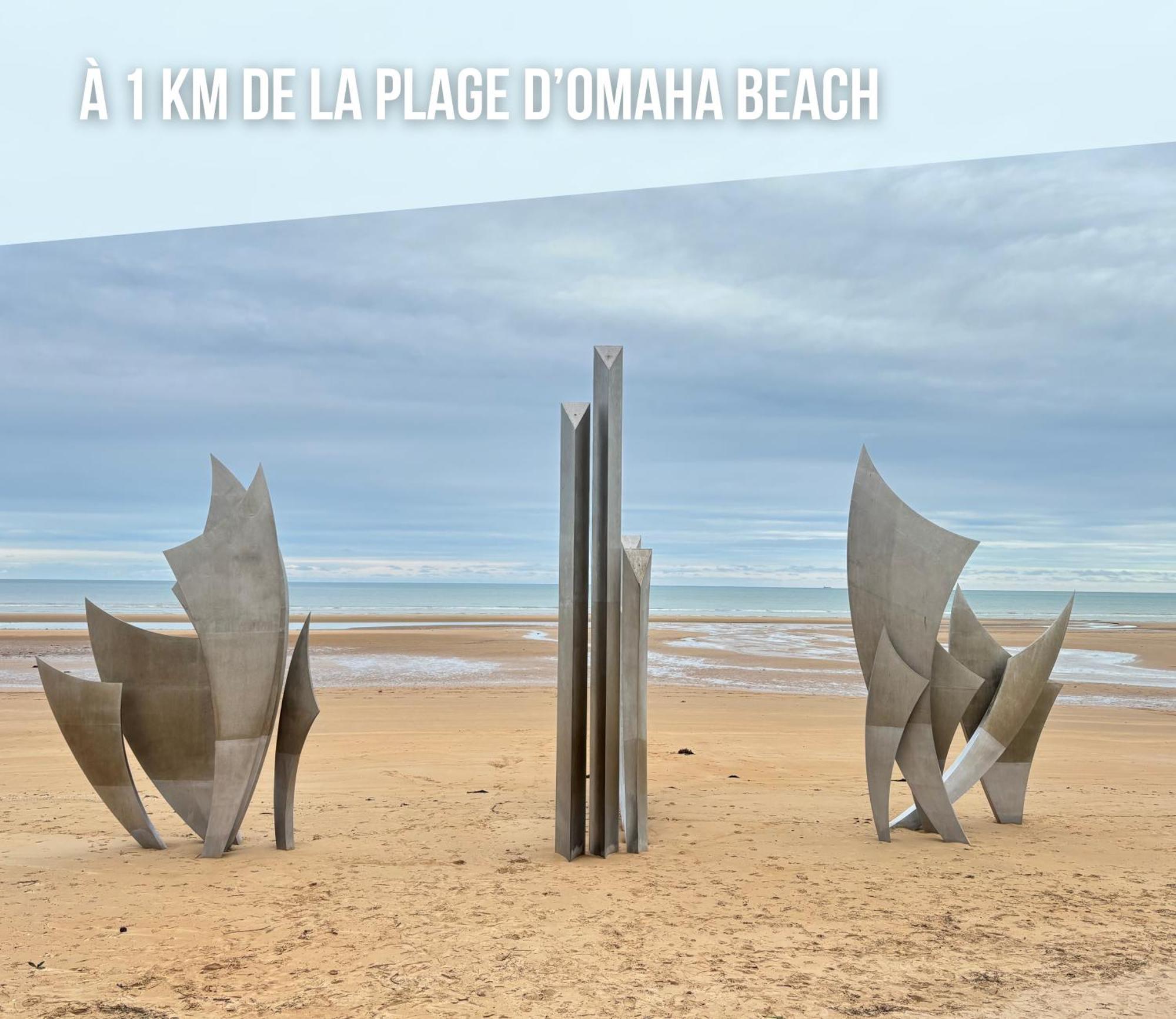 Maison rénovée 800 m plage Omaha beach avec extérieur aménagé proche Port en Bessin Vierville-sur-Mer Exterior foto